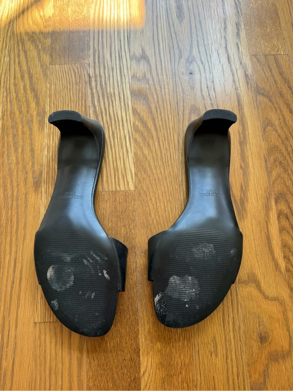 Steve Madden Black Slide Kitten Heel Mules - Picture 2 of 3
